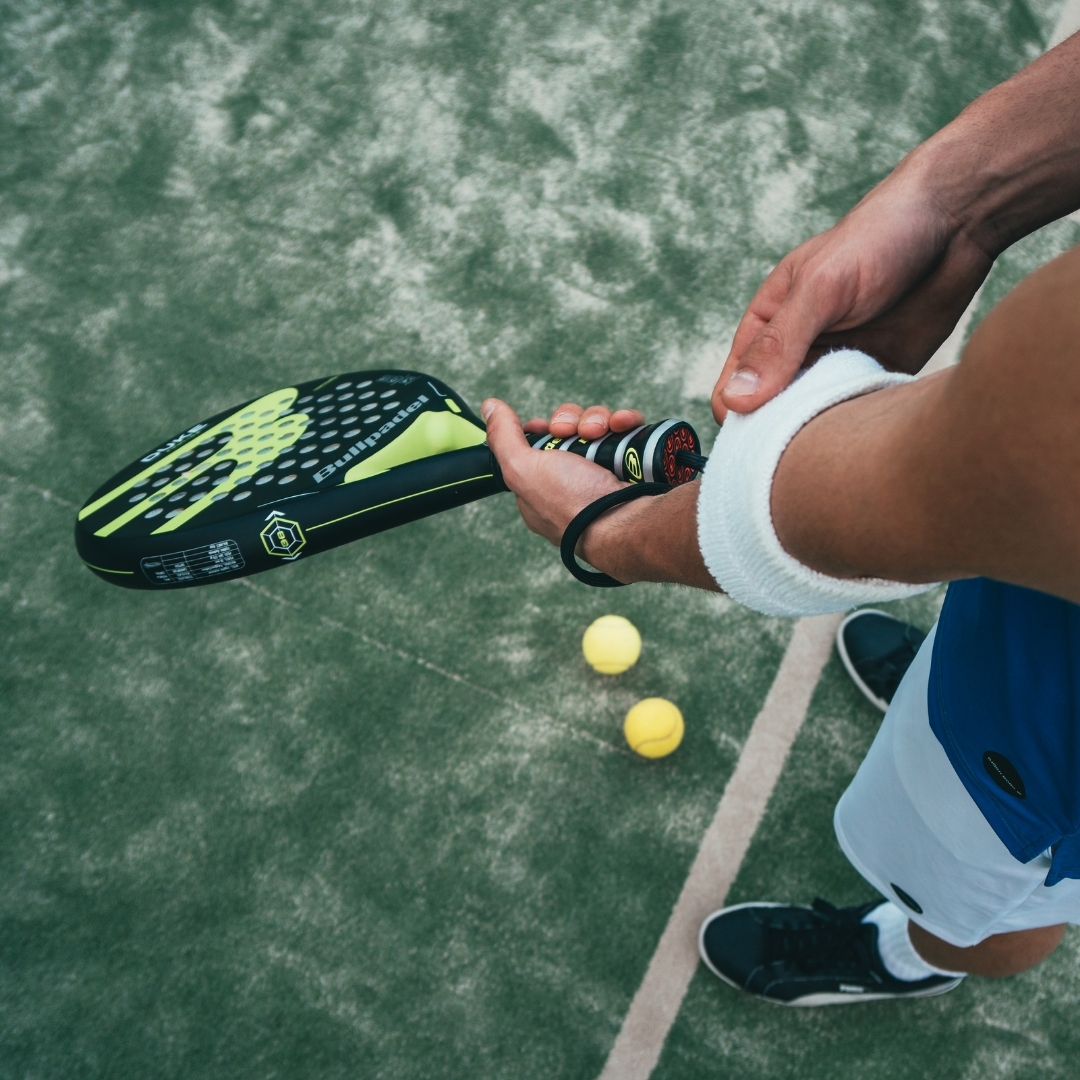 Enjoying a game of padel